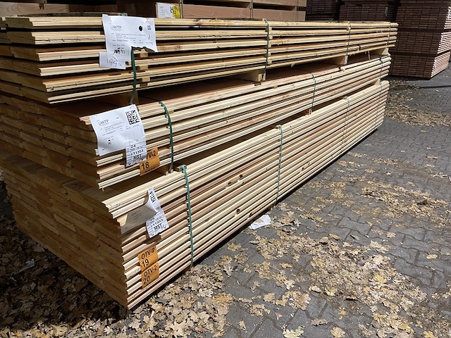Ca. 75x douglas zweeds rabat, 21x190mm, lengte 500cm - afbeelding 4 van  4