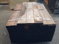 Ca. 75x hardhouten damwand, 5 x 19,5 x 150 cm - afbeelding 2 van  7