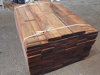 Ca. 75x hardhouten damwand, 5 x 19,5 x 150 cm - afbeelding 5 van  7