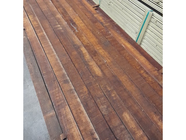 Ca. 75x hardhouten paal, 7 x 7 x 350 cm - afbeelding 4 van  5