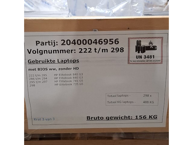 Ca. 75x laptop, hp, o.a. elitebook 840 - afbeelding 9 van  17