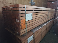 Ca. 76x angelim pedra onderliggers geschaafd, 45x68mm, lengte 300cm - afbeelding 4 van  4
