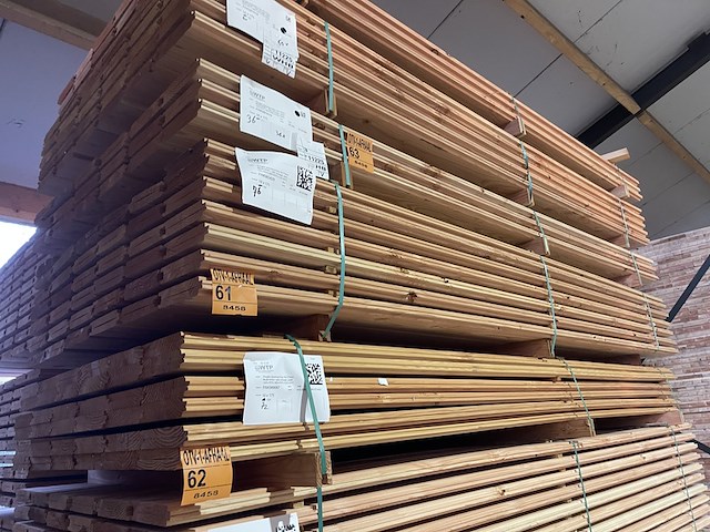 Ca. 76x douglas wisselsponning/halfhoutsrabat, 18x190mm, lengte 300cm - afbeelding 4 van  4