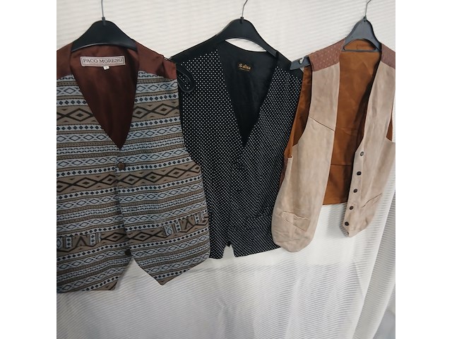 Ca. 76x giletjes diverse kleuren mannen/netjes - afbeelding 3 van  8