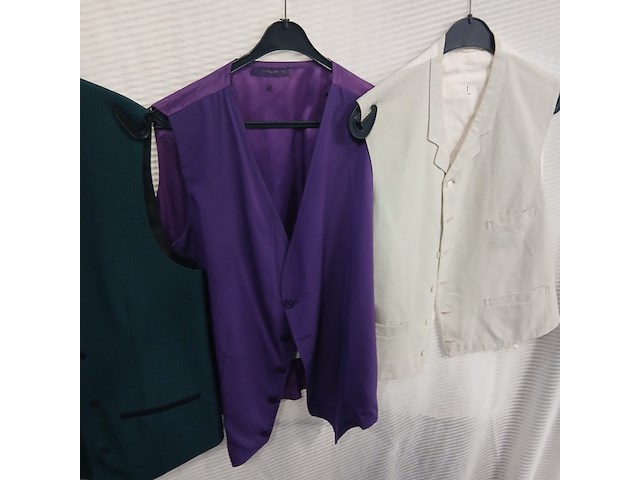 Ca. 76x giletjes diverse kleuren mannen/netjes - afbeelding 6 van  8