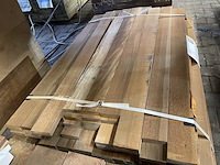 Ca. 76x ipé country grade planken geschaafd, 27x90mm, lengte 2/95cm, 74/125cm - afbeelding 1 van  3