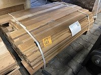 Ca. 76x ipé country grade planken geschaafd, 27x90mm, lengte 2/95cm, 74/125cm - afbeelding 2 van  3