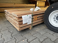 Ca. 76x mandioqueira vlonderplanken, 21x120mm, lengte 350cm - afbeelding 4 van  4