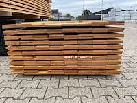 Ca. 76x pakoeli planken geschaafd, 16x140mm, lengte 350cm - afbeelding 3 van  3