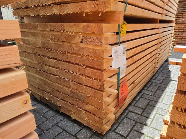 Ca. 77x douglas balken fijnbezaagd, 50x150mm, lengte 300cm - afbeelding 4 van  4
