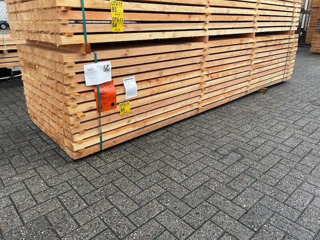 Ca. 77x douglas balken fijnbezaagd, 50x150mm, lengte 400cm - afbeelding 4 van  4