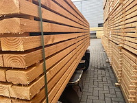 Ca. 77x douglas regels fijnbezaagd, 50x75mm, lengte 300cm - afbeelding 3 van  4