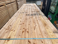 Ca. 77x douglas regels fijnbezaagd, 50x75mm, lengte 400cm - afbeelding 1 van  4