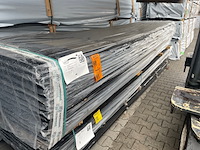 Ca. 77x grenen design profiel zwart gecoat, 21x145mm, lengte 420cm - afbeelding 2 van  3