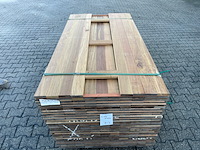 Ca. 77x guyana ipé planken geschaafd, 21x90mm, lengte 51/455cm, 26/485cm - afbeelding 1 van  4