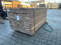 Ca. 77x guyana ipé planken geschaafd, 21x90mm, lengte 51/455cm, 26/485cm - afbeelding 2 van  4