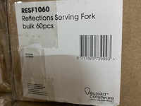 Ca. 780x luxe grote serveervorken, zilver - afbeelding 3 van  3