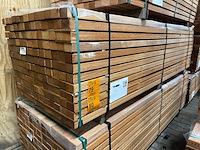 Ca. 78x angelim pedra onderliggers geschaafd, 45x68mm, lengte 250cm - afbeelding 4 van  4