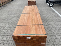 Ca. 78x angelim pedra onderliggers geschaafd, 45x68mm, lengte 300cm - afbeelding 1 van  3