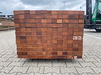 Ca. 78x angelim pedra onderliggers geschaafd, 45x68mm, lengte 300cm - afbeelding 3 van  3
