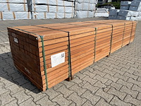 Ca. 78x angelim pedra onderliggers geschaafd, 45x68mm, lengte 350cm - afbeelding 3 van  3