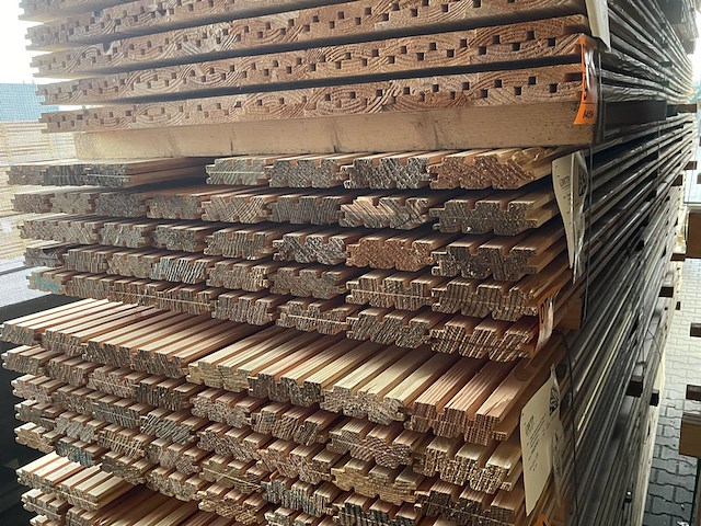 Ca. 78x douglas design- triple- deens profiel, 22x142mm, lengte 400cm - afbeelding 4 van  4