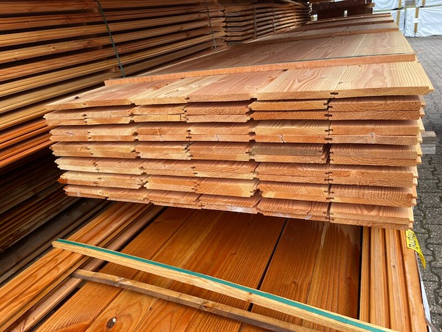 Ca. 78x douglas veer en groef, 18x185mm, lengte 500cm - afbeelding 3 van  3