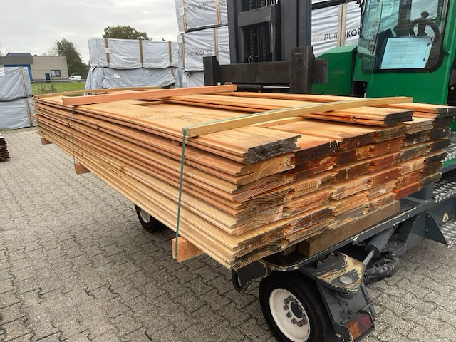 Ca. 78x douglas wisselsponning/halfhoutsrabat, 18x190mm, lengte 300cm - afbeelding 2 van  3