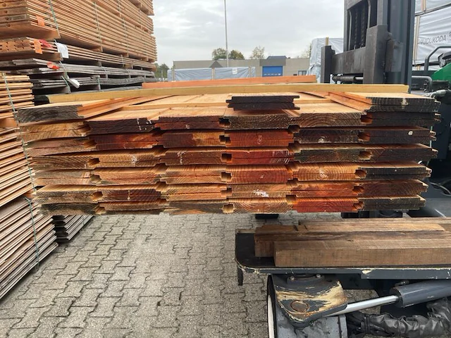 Ca. 78x douglas wisselsponning/halfhoutsrabat, 18x190mm, lengte 300cm - afbeelding 3 van  3