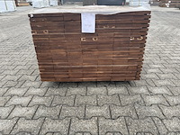 Ca. 78x guyana ipé planken geschaafd , 25x140mm, lengte 14/125cm, 64/155cm - afbeelding 3 van  4