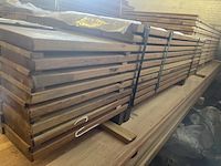 Ca. 78x guyana ipé planken geschaafd , 25x140mm, lengte 14/125cm, 64/155cm - afbeelding 4 van  4