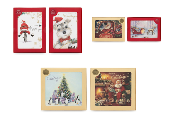 Ca. 78x kerst, art group, luxe kerstkaarten, 16x16 / 12x17 cm - afbeelding 1 van  3