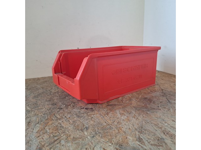 Ca. 78x magazijnbakken met grijp opening, schafer, rood - afbeelding 2 van  5