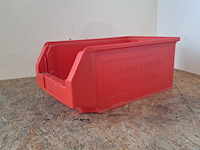 Ca. 78x magazijnbakken met grijp opening, schafer, rood - afbeelding 2 van  5