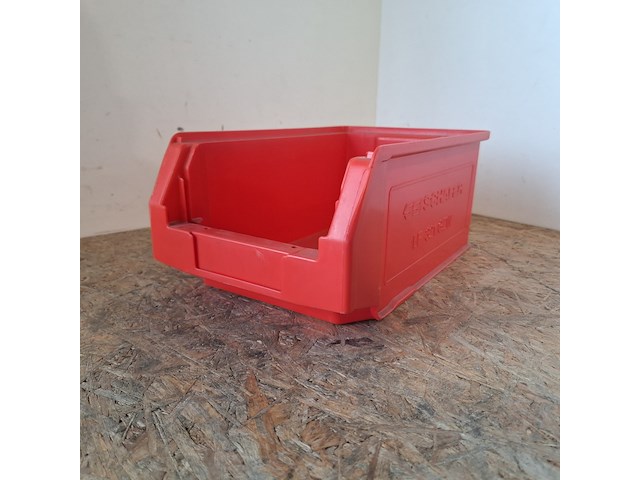 Ca. 78x magazijnbakken met grijp opening, schafer, rood - afbeelding 3 van  5