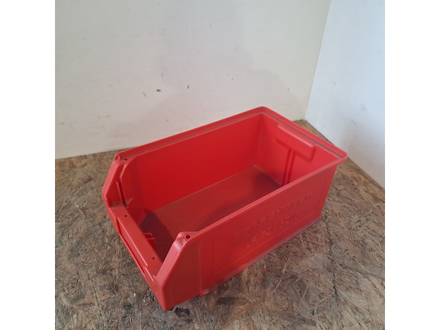 Ca. 78x magazijnbakken met grijp opening, schafer, rood - afbeelding 4 van  5