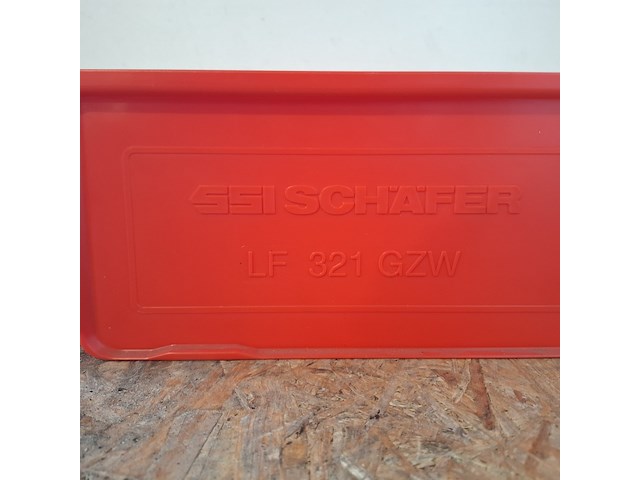 Ca. 78x magazijnbakken met grijp opening, schafer, rood - afbeelding 5 van  5