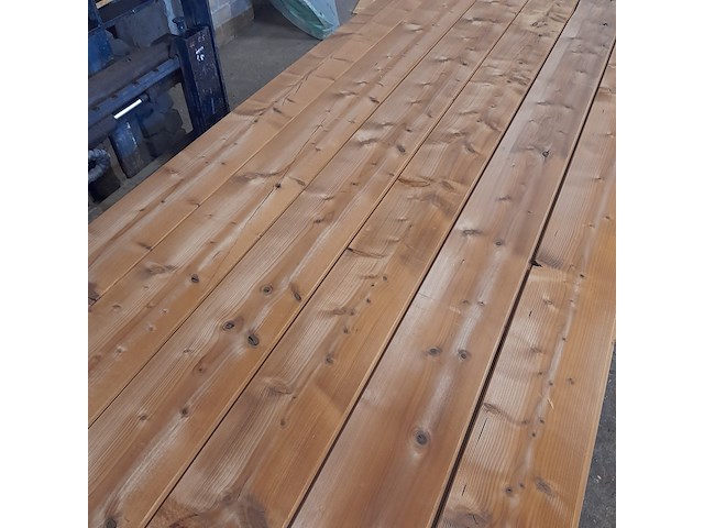 Ca. 78x vuren thermowood mes en groefdeel, 2,0 x 19,3 x 510 cm - afbeelding 4 van  7