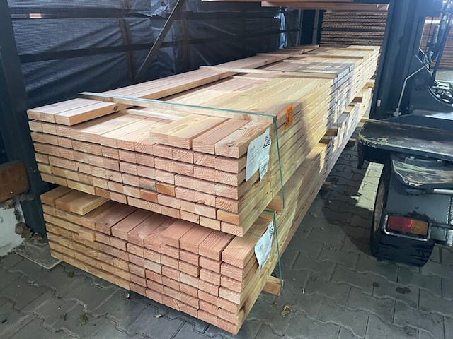 Ca. 79x douglas balken geschaafd, 40x90mm, lengte 430cm - afbeelding 2 van  3