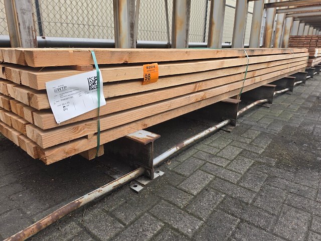 Ca. 79x douglas regels fijnbezaagd, 50x75mm, lengte 500cm - afbeelding 4 van  4