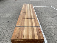Ca. 79x guyana ipé planken geschaafd, 21x90mm, lengte 26/490cm, 23/520cm, 12/550cm, 18/580cm - afbeelding 1 van  3