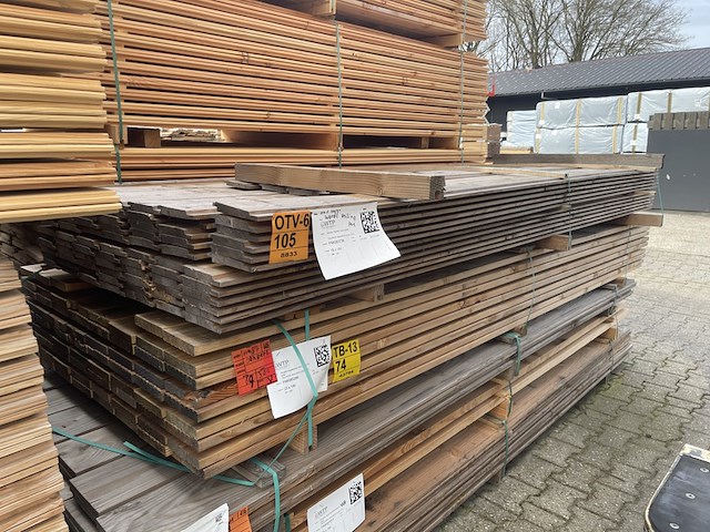 Ca. 79x thermo vuren channelsiding , 18x142mm, lengte 300cm - afbeelding 3 van  3