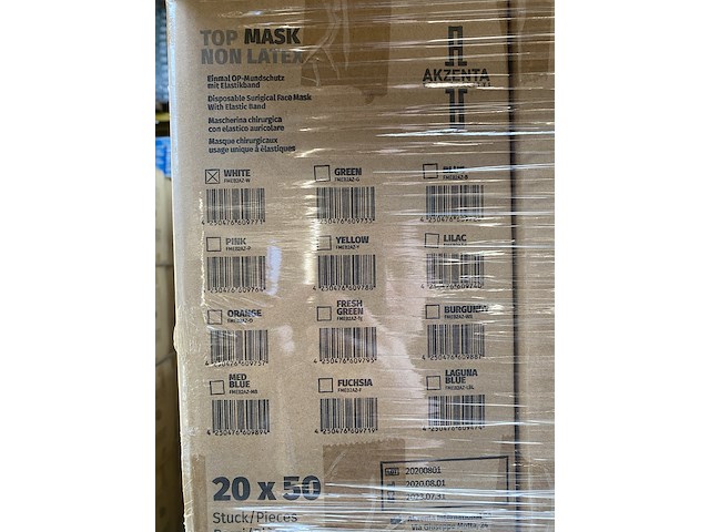 Ca. 80000x mondkapje akzenta, wit - afbeelding 2 van  5