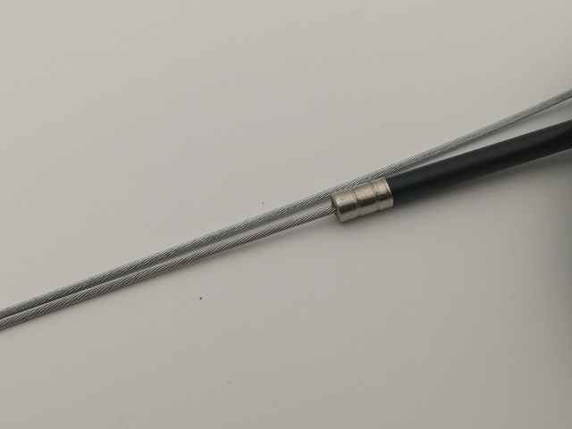 Ca. 800x remkabel set 100 cm, zwart + chroom - afbeelding 2 van  3