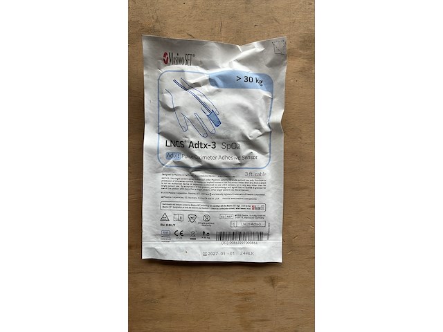 Ca. 800x spo2 sensor, masimo, lncs adtx-3 adult spo2 se - afbeelding 5 van  6