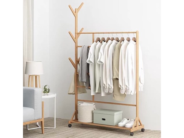 Ca. 80x diverse bamboe kledingrekken i-wannahave - afbeelding 1 van  6