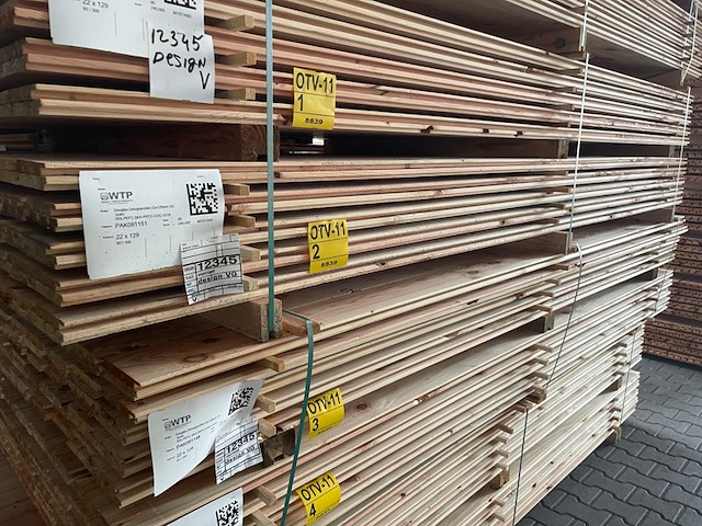 Ca. 80x douglas design- triple- deens profiel, 18x142mm, lengte 300cm - afbeelding 4 van  4