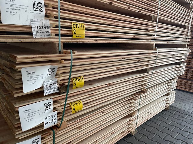 Ca. 80x douglas design- triple- deens profiel, 18x142mm, lengte 300cm - afbeelding 4 van  4