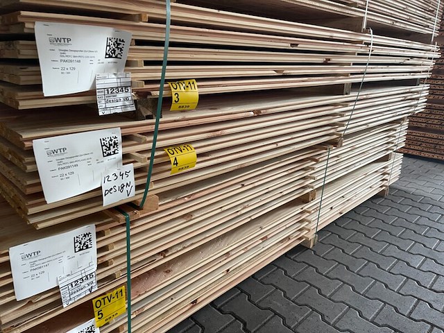 Ca. 80x douglas design- triple- deens profiel, 18x142mm, lengte 300cm - afbeelding 4 van  4
