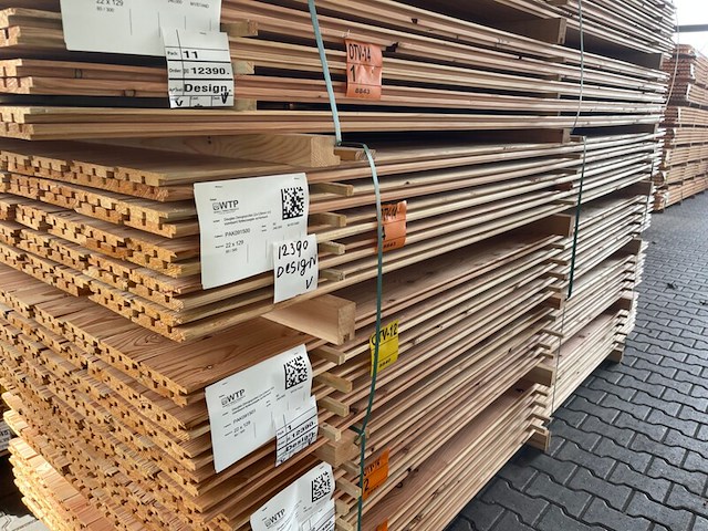 Ca. 80x douglas design- triple- deens profiel, 18x142mm, lengte 300cm - afbeelding 4 van  4